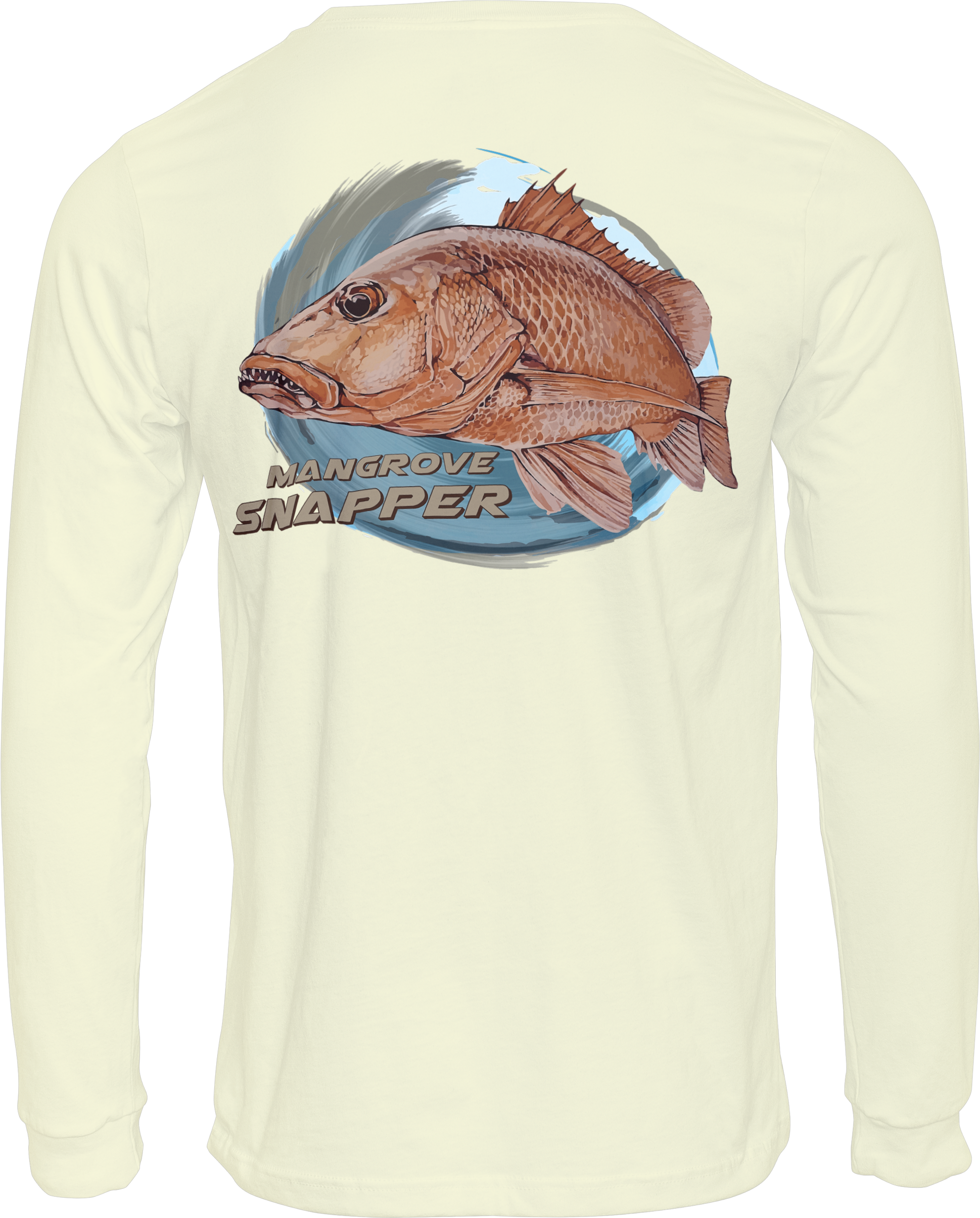 50+UPF Long Sleeve T-shirt, Fishing Apparel, Fishing Shirt, UV T-Shirt, Snapper